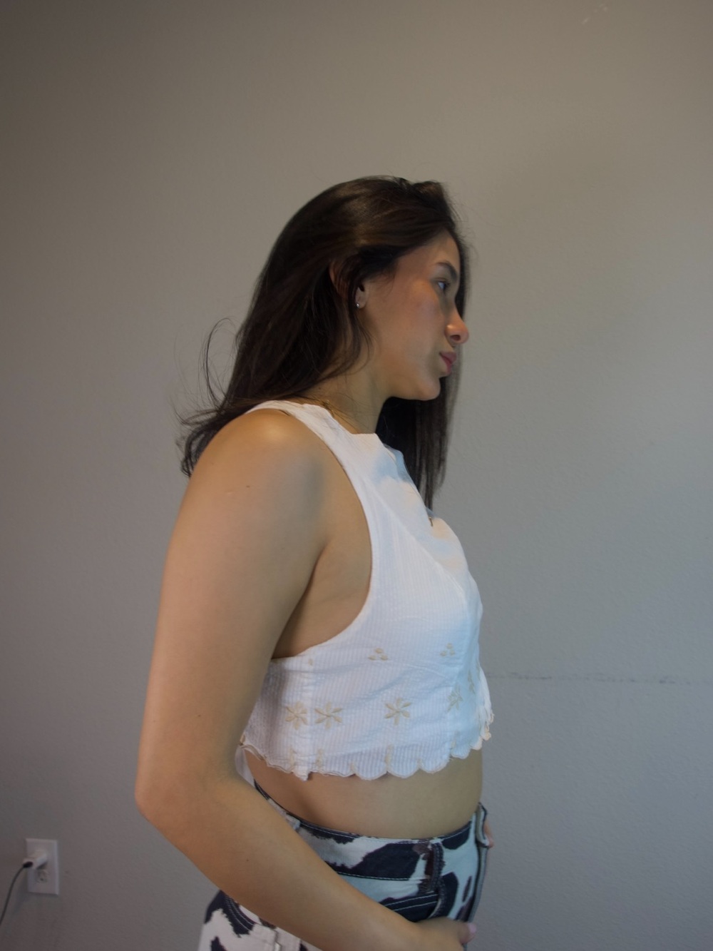 Free People Kayla Embroidered Crop Top - Picture 3 of 5